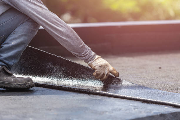 Professional Basement Waterproofing technician working in Palestine, OH